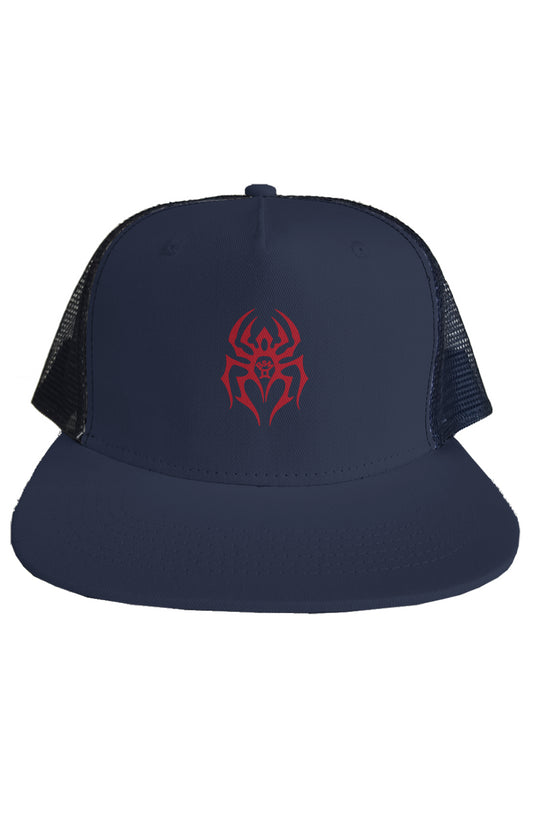 Black Spider Trucker Mesh Hat