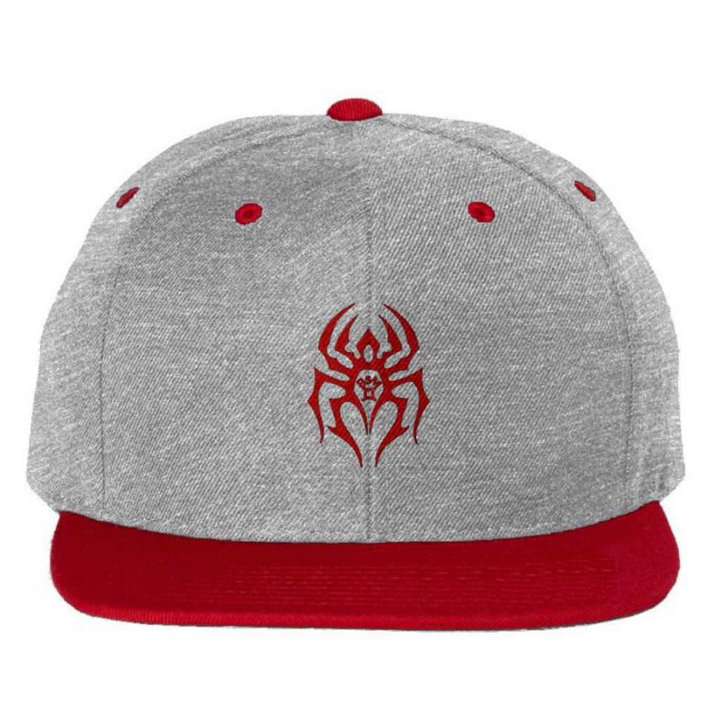 Black Spider Premium Two-Tone Snapback (Grey/Red)