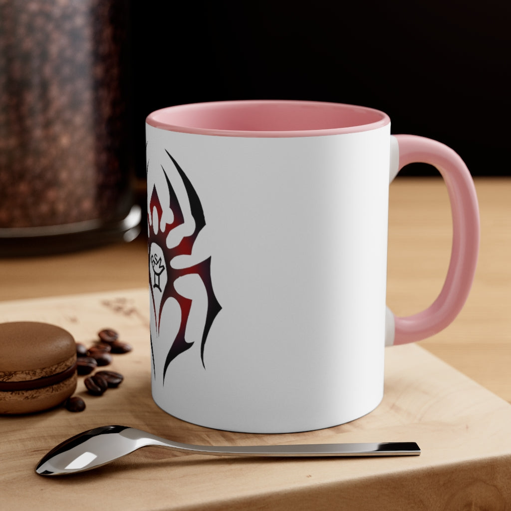 Black Spider Accent Coffee Mug, 11oz