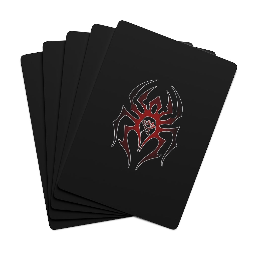 Black Spider Poker Cards