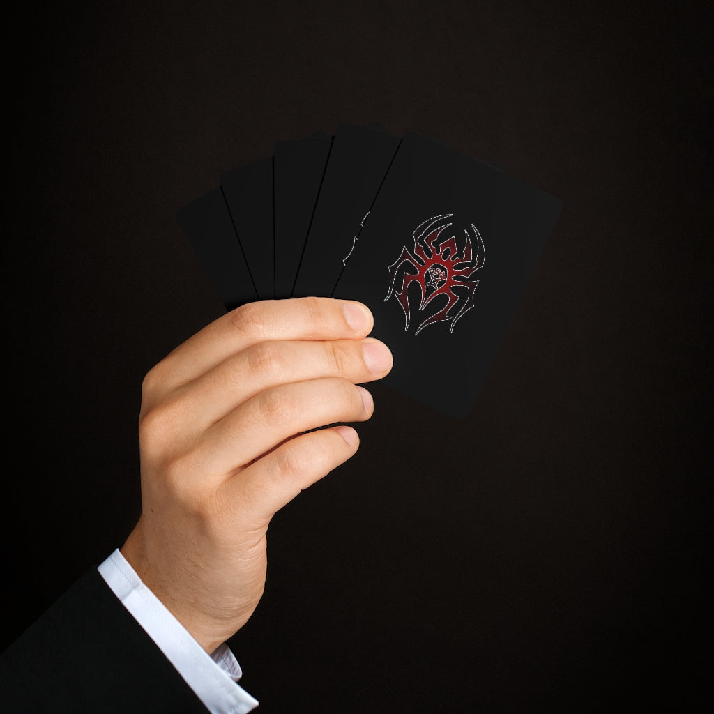 Black Spider Poker Cards