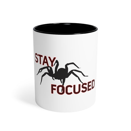 Stay Focused Black Accent Mug