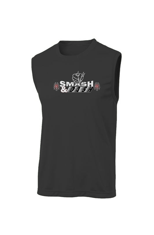 Black Spider Smash & Dash Sleeveless Competitor Tee