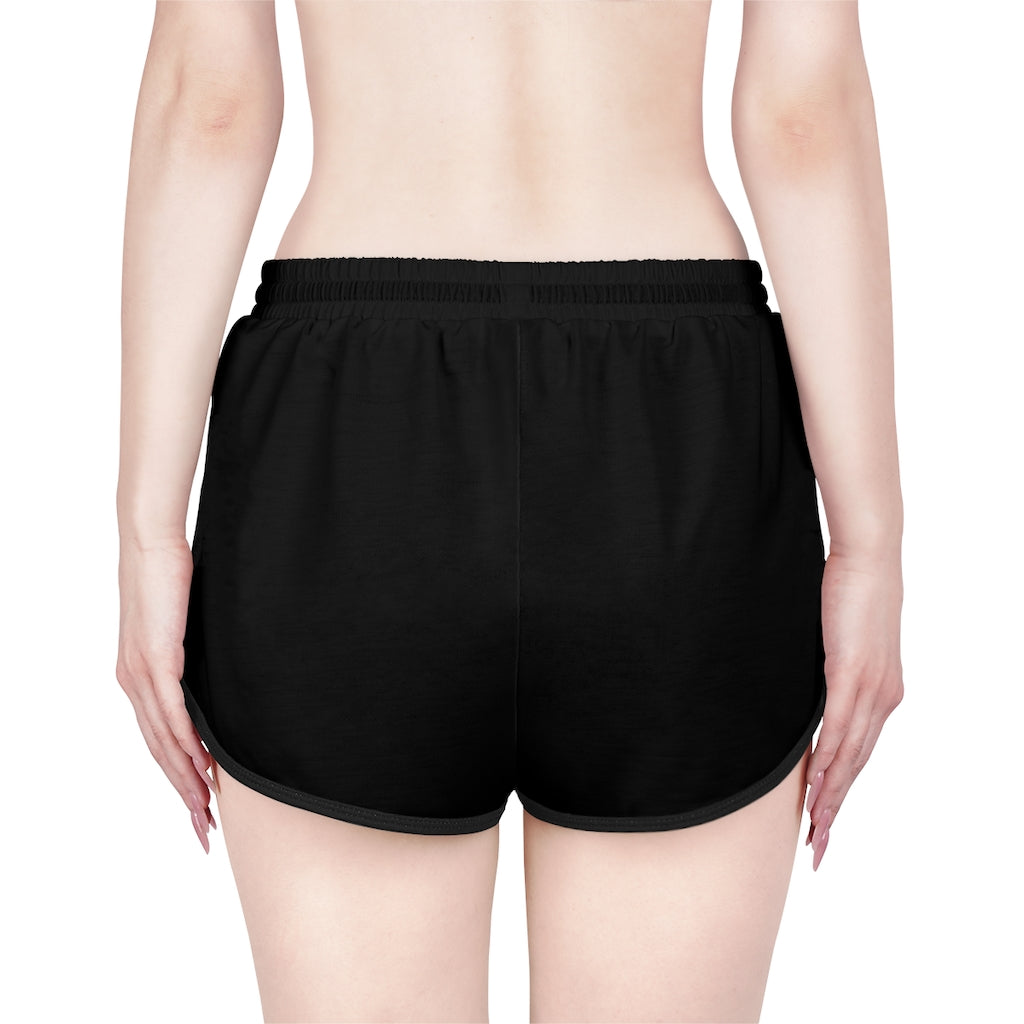 Women's Black Spider (Black w/Red Logo) Relaxed Shorts