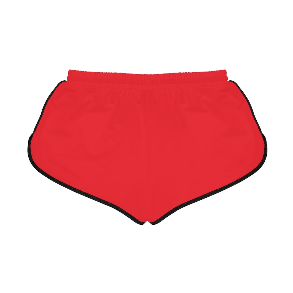 Women's Black Spider (Red w/Black Logo) Relaxed Shorts