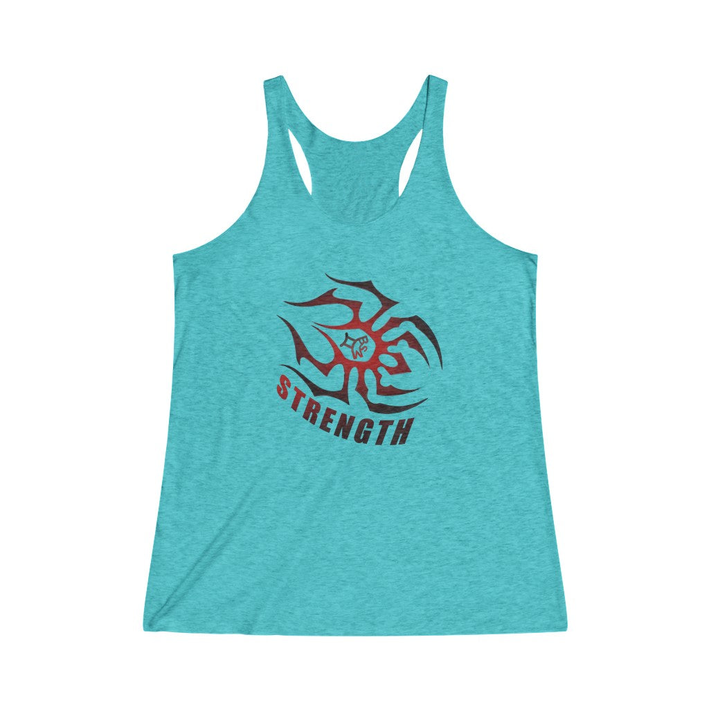 Strength Women's Tri-Blend Racerback Tank