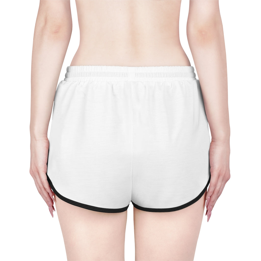 Women's Black Spider (White w/Red Logo) Relaxed Shorts