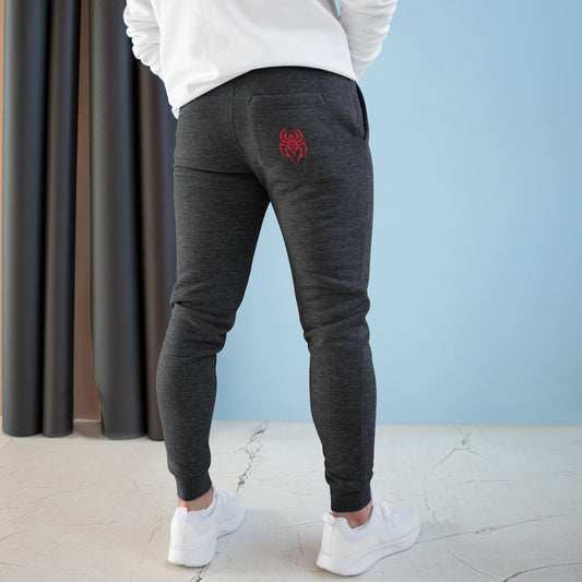 Black Spider (Red Logo) Premium Fleece Joggers