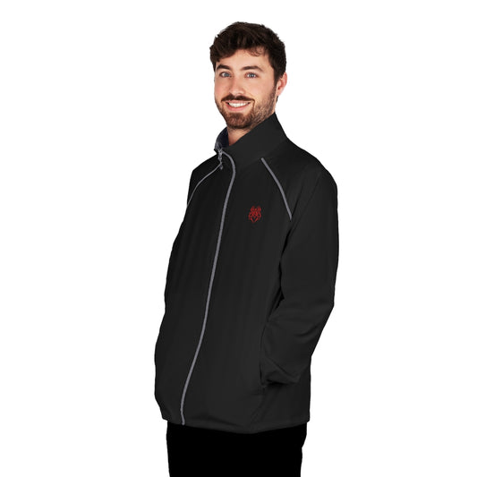 Men's Black Spider (Red Logo) Packable Jacket