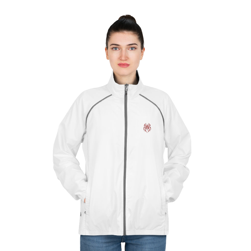 Women's Black Spider (Red Logo) Packable Jacket