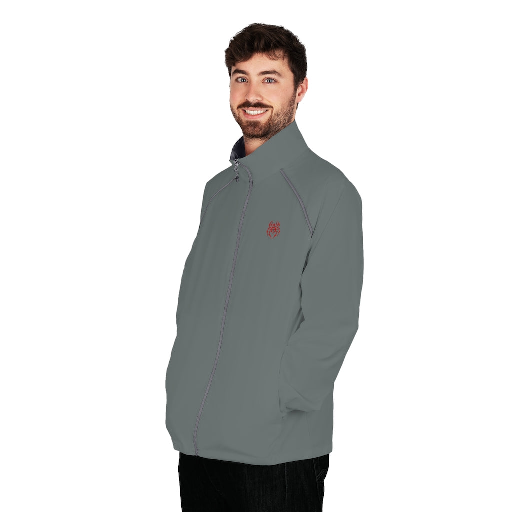 Men's Black Spider (Red Logo) Packable Jacket